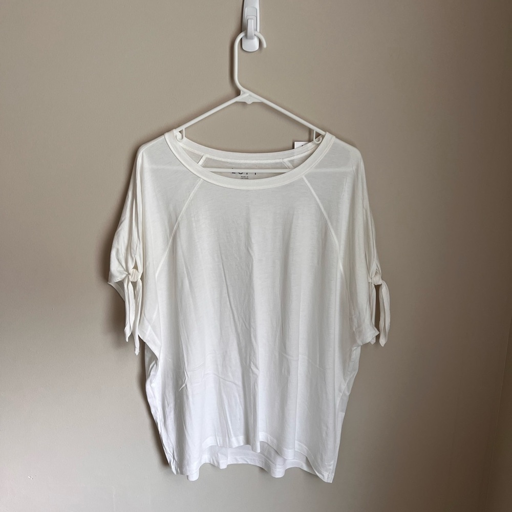 LOFT White Short Sleeve Women's Tee